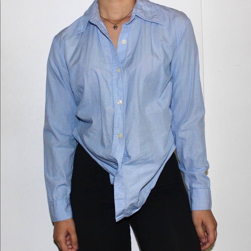 Light Blue Gap Long Sleeve Button Down